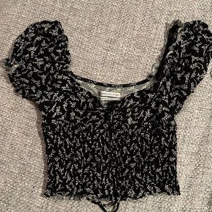 Urban Outfitters Surf Club Smocked Floral Top / Blouse